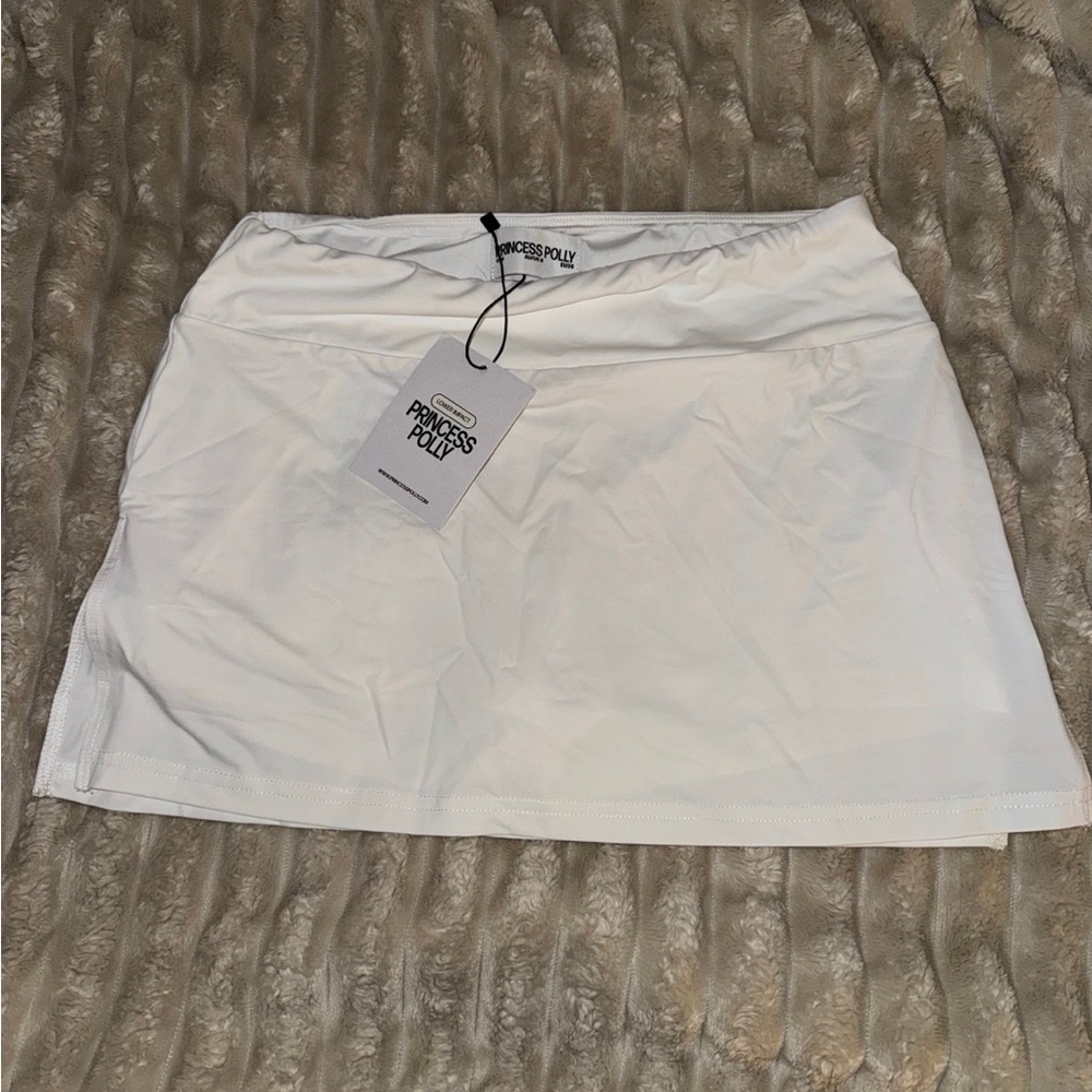 Princess Polly White Mini Skort